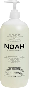 Шампунь для волосся Noah Hair з зеленим чаєм і базиліком від лупи 1 л (8034063520566)