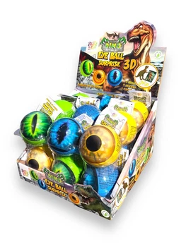 Sweet'n Fun яйця пластикові з сюрпризом Dino Eye Ball ДИНОЗАВР 18 шт