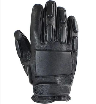 Рукавиці тактичні шкіряні M Чорні Mil-Tec Sec Handschuhe Leder XL Schwarz (12501002-008-M)