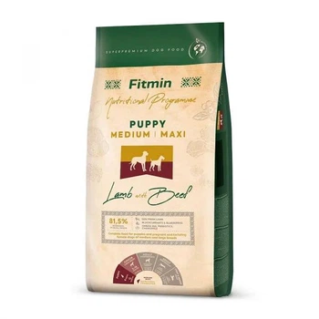 Cухий корм Fitmin Dog MEDIUM/MAXI Puppy для цуценят середніх та великих порід з бараниною і яловичиною 2.5 кг