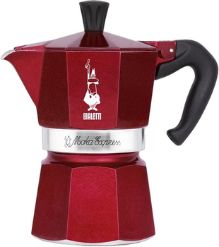 Гейзерна кавоварка Bialetti Moka Express Red 130 мл (AGDBLTZAP0057)