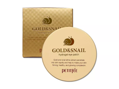 Гідрогелеві патчі для очей з золотом і равликом Petitfee Gold & Snail Hydrogel Eye Patch , 60 шт