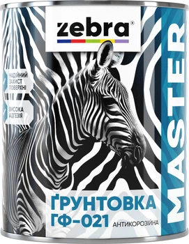 Грунтовка антикоррозионная ГФ-021 Zebra Master 1287 М87 0.8 кг Красно-коричневая (4823048031869