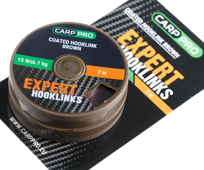 Поводковый материал в оплётке Carp Pro 15 lb 7 м коричневый