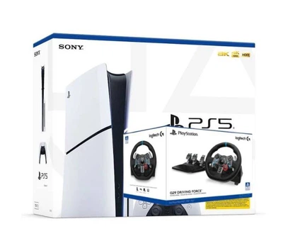 Ігрова консоль Sony PlayStation 5 Slim 1Tb + Кермо та педалі Logitech G29 Driving Force Racing Wheel