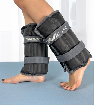 Утяжелители EasyFit (TNS-4) 2 шт по 4 кг с фиксированным весом (манжеты для рук и ног с песком, универсальные для бега)