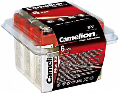 Лужні батарейки Camelion Plus 9 В 6LR61 6 шт (11100622)