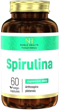 Дієтична добавка Noble Health Spirulina 60 капсул (5903068651601)