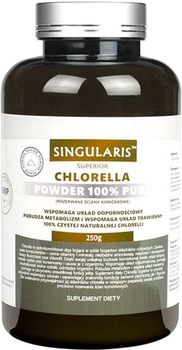 Дієтична добавка Singularis Superior Chlorella Powder 100% Pure 250 г (5903263262510)