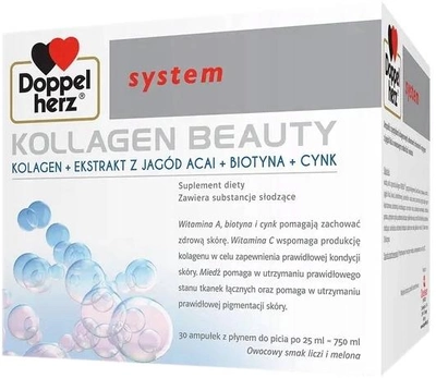 Suplement diety Queisser Pharma Doppelherz System Kollagen Beauty 30 x 25 ml (4009932575309)