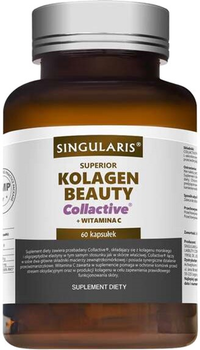 Дієтична добавка Singularis Collagen Beauty Colactive + Вітамін С 60 капсул (5907796631249)