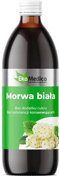 Zagęszczony sok EkaMedica 100% Natural Morwa biała 500 ml (5902596671679)