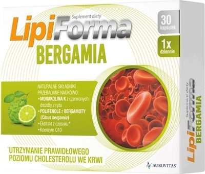 Suplement diety Aurovitas Pharma Lipiforma Bergamia 30 caps (5902020661719)