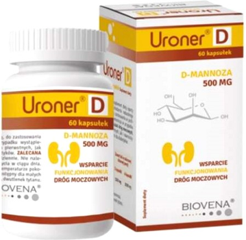Дієтична добавка Biovena Health Uroner D 60 капсул (5903111462925)
