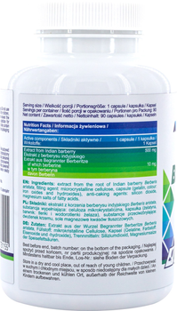 Suplement diety SFD Allnutrition Berberine 90 caps (5902837731155)