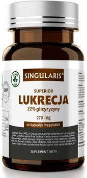 Дієтична добавка Singularis Liquorice 22% 60 капсул (5907796631522)