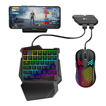 Игровой комплект Combo Pack: конвертер для смартфона Mix Elite Plus мини клавиатура G7 мышь GM86 GamWing