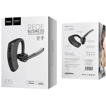 Bluetooth гарнітура Hoco E15 Black (на одне вухо) (54515)