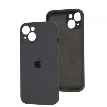 Чехол Fiji Silicone Case Full Camera для Apple iPhone 14 бампер накладка с защитой камеры Midnight Black