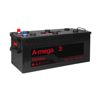 Аккумулятор авто Мегатекс A-mega Standard (М3) 6СТ-190-АЗ (лев) ТХП 1100