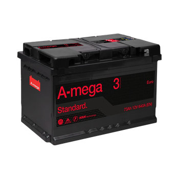 Аккумулятор авто Мегатекс A-mega Standard (М3) 6СТ-73-АЗ (прав) euro ТХП 640