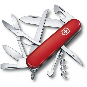 Складаний ніж Victorinox Huntsman Ukraine — чорний із червоним, 15-в-1 (Vx13713.1.3)