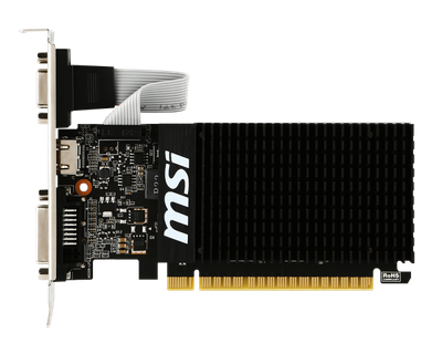 Відеокарта MSI nVidia PCI-E GeForce GT710 2ГБ DDR3/1600 МГц (GT 710 2GD3H LP)