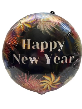Фольгированный шар Happy New Year, 18'' (45 см) салют 20976