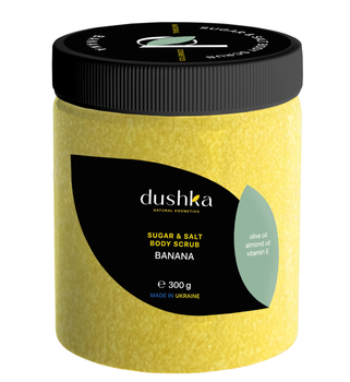 Сахарно-солевой скраб Dushka Банан 300 г (4823099401659)