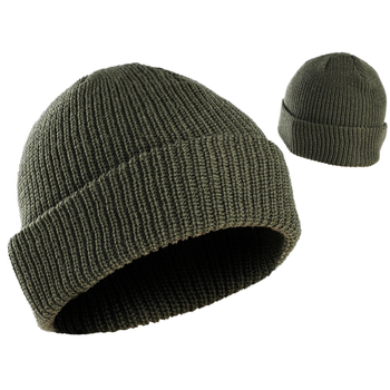 Шапка акриловая крупной вязки Beanie Cap Olive