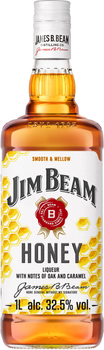 Ликер Jim Beam Honey 4 года выдержки 1 л 32.5% (5060045583048_5060045590299_080686043515)