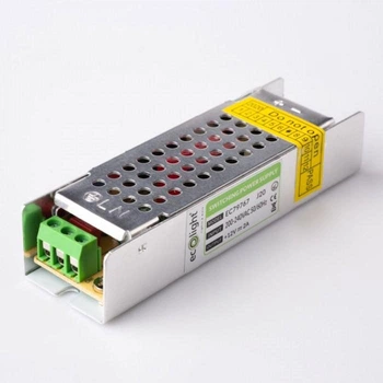 Імпульсний блок живлення (LED драйвер) Eco Light для світлодіодів 25Вт, 12В, 2A, IP20 SLIM EC79767 ( 100x30x21мм )