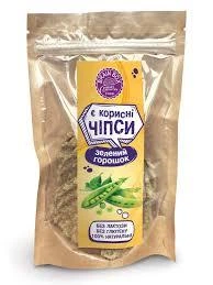 Чипсы полезные Зеленый горошек Brain Box 80 г