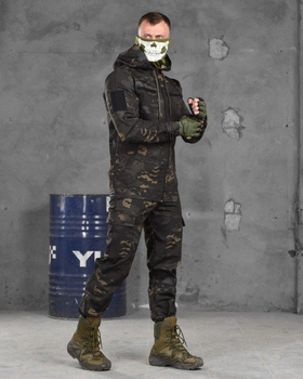 Тактичний костюм Muraena чорний мультикам ВТ1009 2XL
