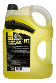 Омыватель стекла зимний Pure Vida 4 л -15°С Антигрязь канистра с лейкой