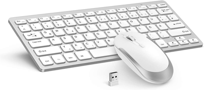 Беспроводной комплект Jelly Comb Ultra-Thin Wireless Combo Silver-White(UKR)