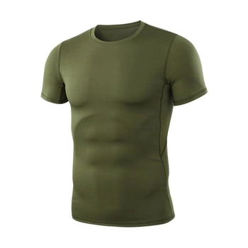 Чоловіча тактична футболка з коротким рукавом Lesko A159 Green розмір XXL