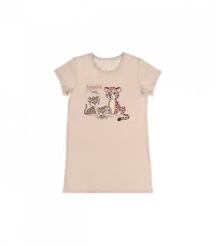 Ночная рубашка с коротким рукавом Donella - Donella - 10091 - 98-104 см - Коричневый