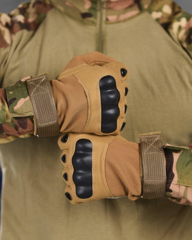 Тактические полнопалые перчатки 2XL койот (11134)