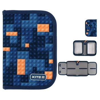Пенал Kite 1 від., 2 відв., без наповнення Blocks K24-622-8 20x14x3,9
