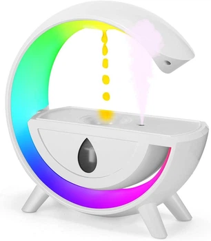 Увлажнитель воздуха антигравитационный ночник с RGB подсветкой T00K8 белый
