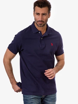 Поло довге чоловіче U.S.Polo Assn 116015-8800A M Темно-синє (786654570778)