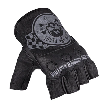 Мотоперчатки без пальцев W-TEC Black Heart Wipplar XS черные, ремешок на липучке(ISL_497CD14DF8AB)