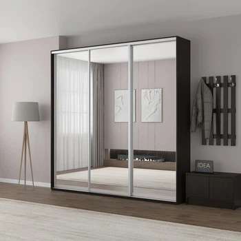 Шафа-купе IDEA серія 6 240 x 45 x 210 см Венге темний Дзеркало
