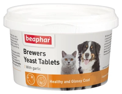 Вітаміни та добавки Beaphar Brewers Yeast Tablets Пивні дріжджі з часником в формі таблеток для котів і собак 250 табл (12664)
