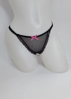 Женские трусы стринги Jadea 1482 L Чёрный
