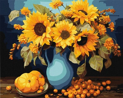 Картина по номерам Гармония подсолнухов ©art_selena_ua 40x50 KHO3264 Идейка
