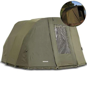 Туристическая палатка Ranger EXP-2 Bivvy_175 +Зимнее покрытие; 2-х местная. Зима. Олива. Карповая Палатка Рейнджер RA_6645