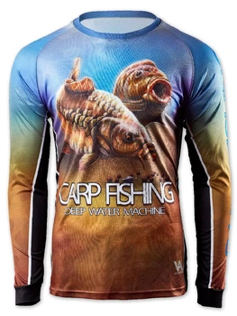 Джерси дышащая для рыбалки VA Carp Angler. размер XL, солнцезащитная с фильтром от ультрафиолета UPF50+