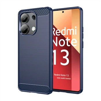 Чохол - накладка Polished Carbon для Xiaomi Redmi Note 13 4G blue